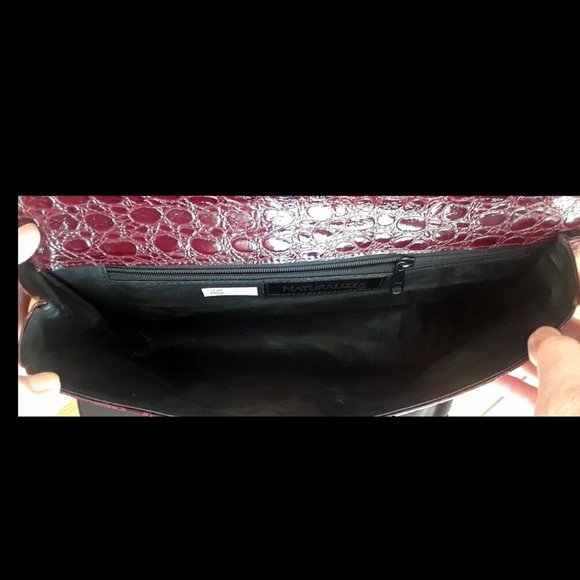 Vintage Violet Crocodile Big Purse/shoulder bag - Picture 3 of 5